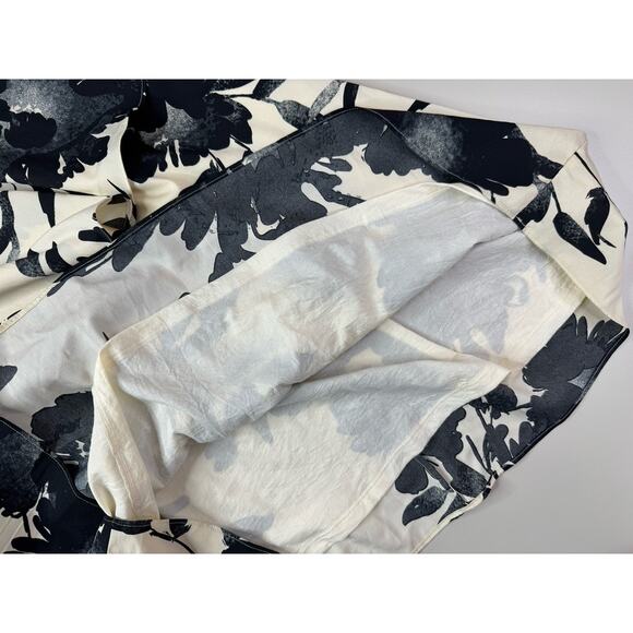 Old Navy Y2K Tiered Maxi Dress M Floral Black Cream Feminine Millennial Event - Picture 8 of 14